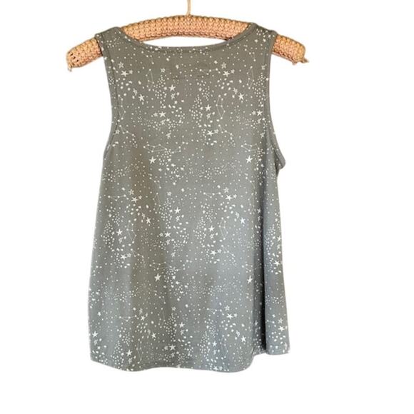 Eddie Bauer Gray & White Star Print Tank and Pajama Pants Set, size Small - Picture 3 of 10